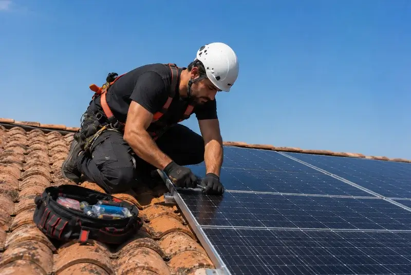 Maintenance et monitoring de panneaux solaires à la Chapelle-Hermier